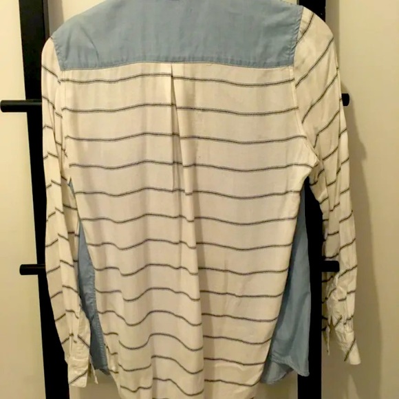 ❤️ Mixed shirt Jeans and striped cotton DEX - Picture 2 of 2